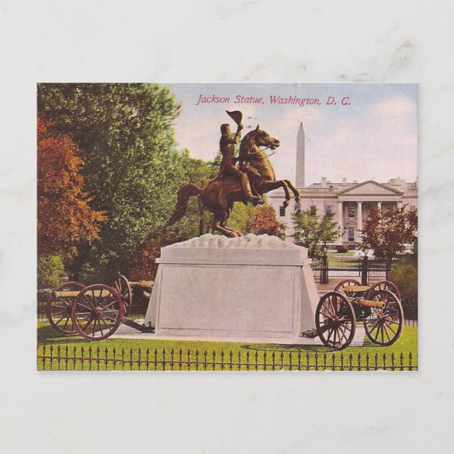 Postal Estatua de Jackson (Anverso)