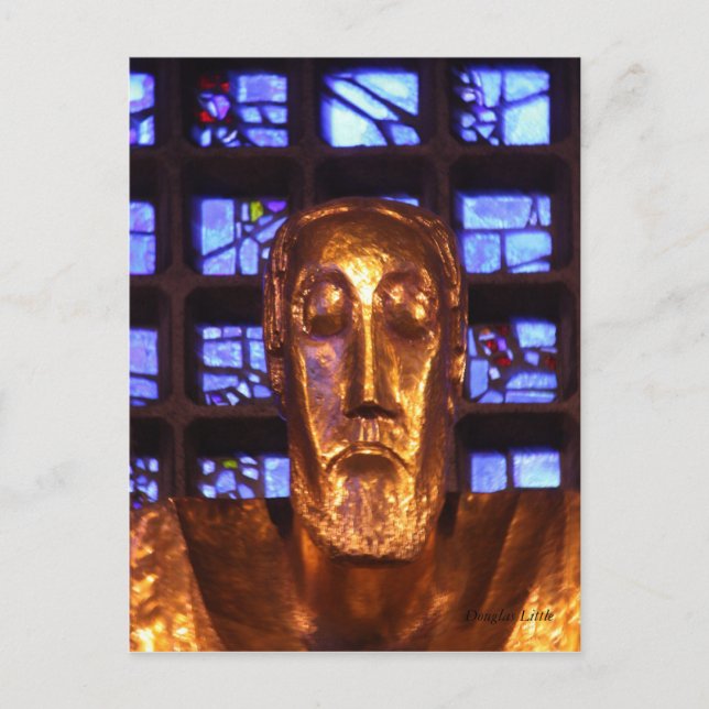 Postal Estatua de Jesús, Iglesia Memorial de Kaiser Wilhe (Anverso)