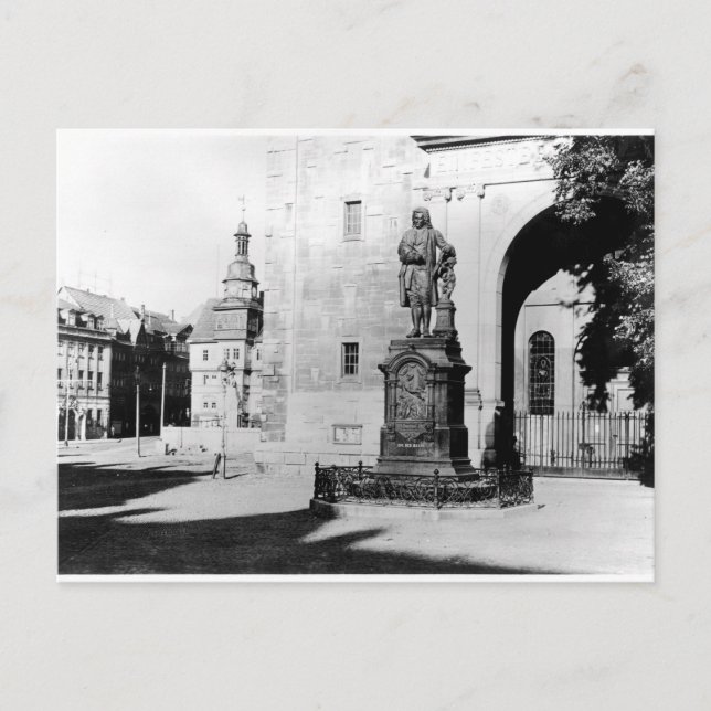 Postal Estatua de Johann Sebastian Bach (Anverso)
