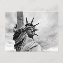 Postal estatua de la libertad