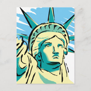 Postal Estatua de la Libertad