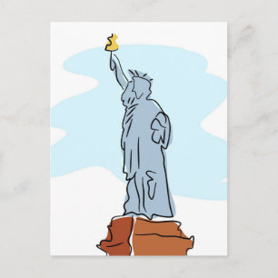 Postal Estatua de la Libertad