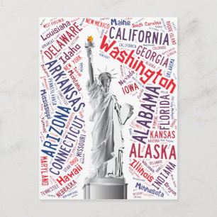 Postal Estatua de la Libertad