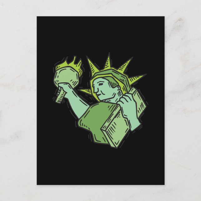 Postal Estatua De La Libertad (Anverso)