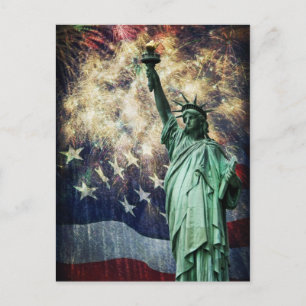 Postal Estatua de la Libertad
