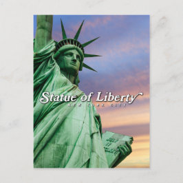Postal estatua de la libertad