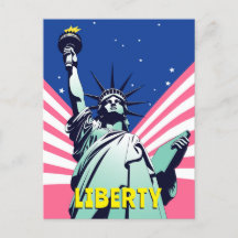 Estatua de la libertad arte pop vibrante de Nueva