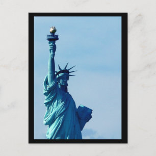 Postal Estatua de la Libertad Azul de NYC