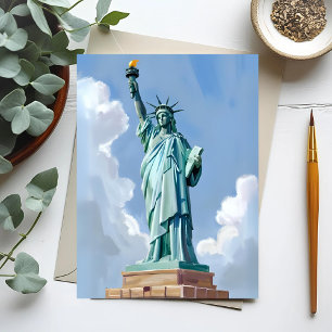 Postal Estatua de la Libertad Ciudad de Nueva York