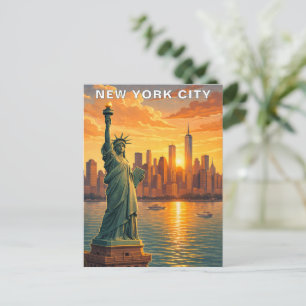 Postal Estatua de la Libertad de la Ciudad de Nueva York 