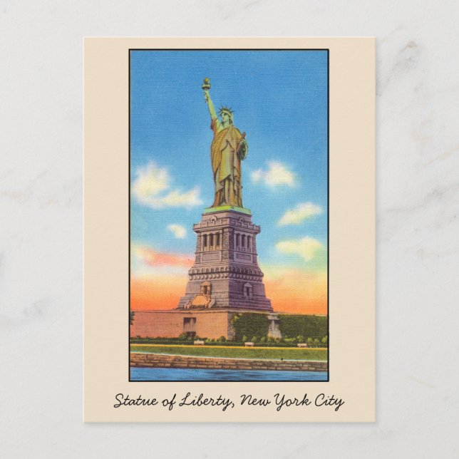 Postal Estatua de la Libertad de Nueva York (Anverso)