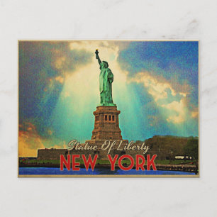 Postal Estatua de la Libertad de Nueva York