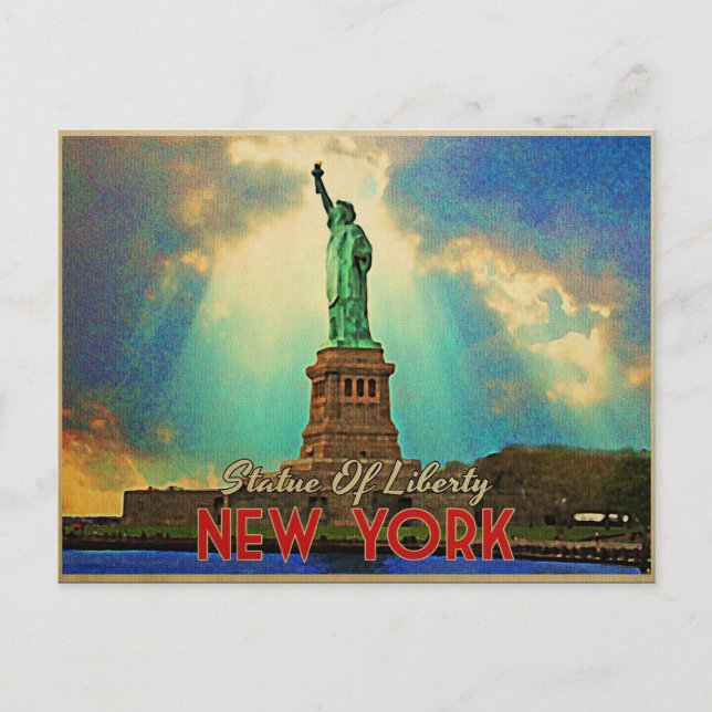 Postal Estatua de la Libertad de Nueva York (Anverso)