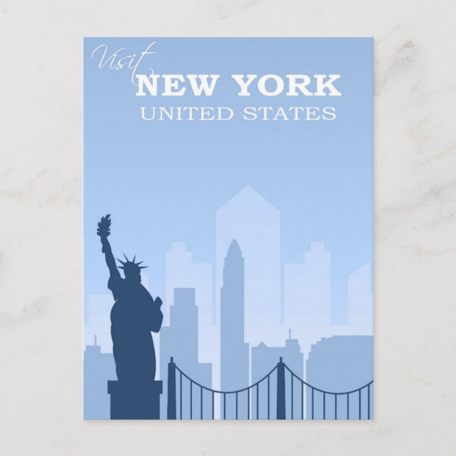 Postal Estatua de la Libertad de Nueva York (Anverso)