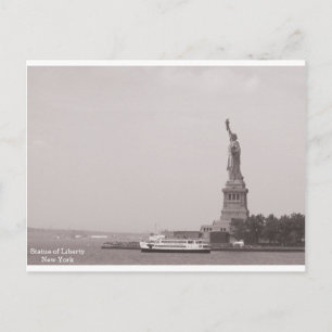 Postal Estatua de la Libertad de Nueva York