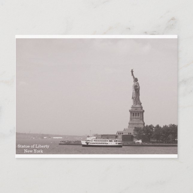 Postal Estatua de la Libertad de Nueva York (Anverso)