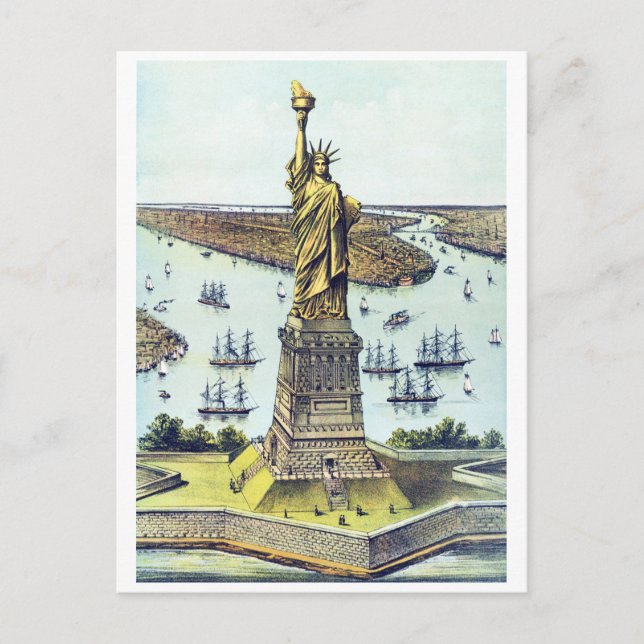 Postal Estatua de la Libertad de Nueva York (Anverso)