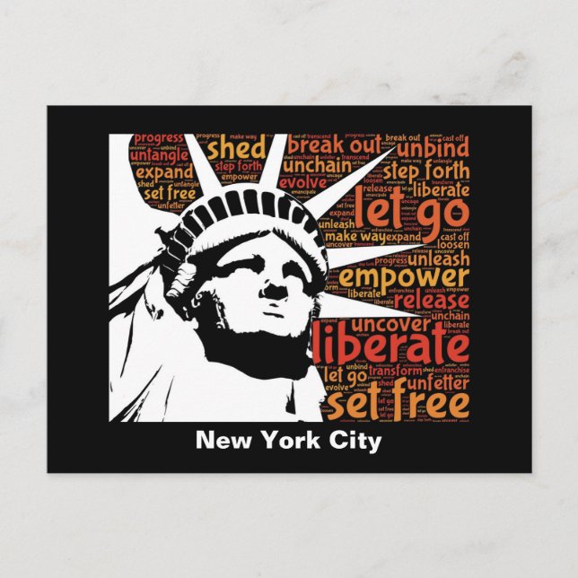 Postal Estatua de la Libertad de Nueva York (Anverso)
