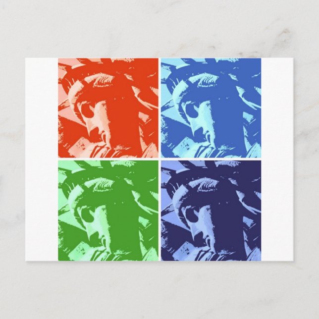 Postal Estatua de la Libertad de Nueva York al estilo del (Anverso)