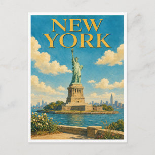 Postal Estatua de la Libertad de Nueva York GeoSaga