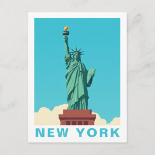 Postal Estatua de la Libertad de Nueva York USA Vintage