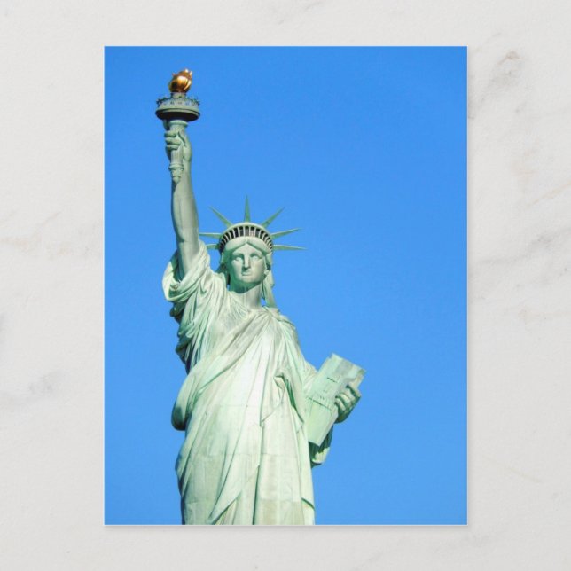 Postal Estatua de la Libertad Foto de Nueva York (Anverso)