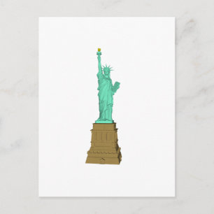 Postal Estatua de la Libertad: Modelo 3D: