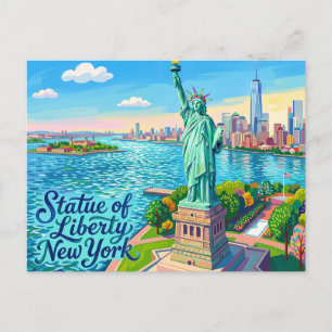 Postal Estatua de la Libertad, Nueva York