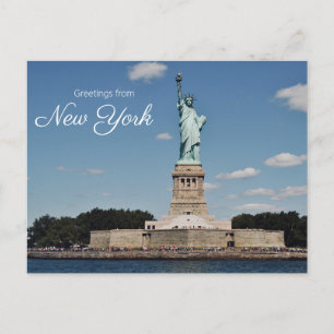 Postal Estatua de la Libertad Nueva York