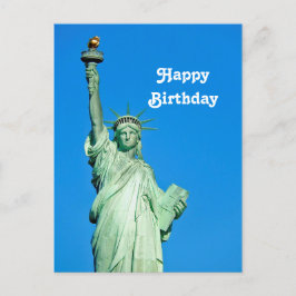 Postal Estatua de la Libertad Nueva York Foto Cumpleaños