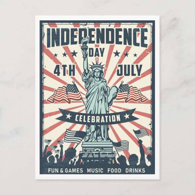 Postal Estatua de la Libertad Retro (Anverso)