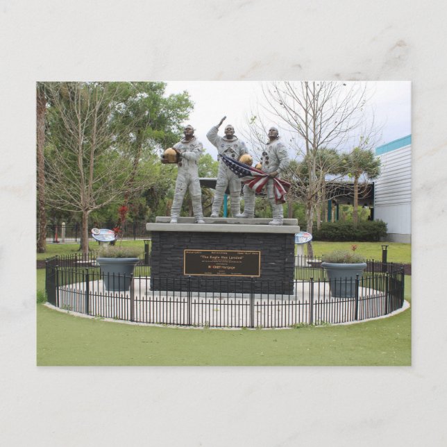 Postal Estatua De La Nasa El Águila Ha Aterrizado Postcar (Anverso)