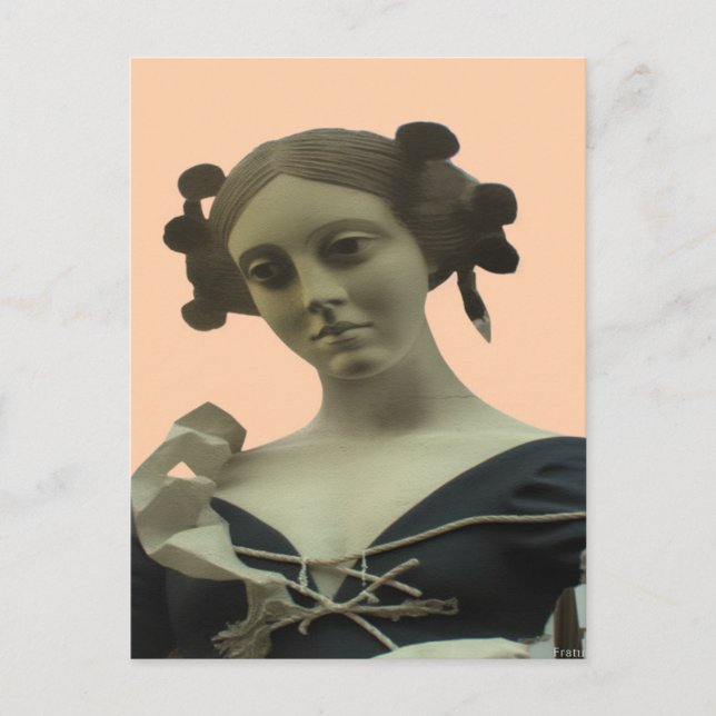 Postal Estatua de la Señora (Anverso)