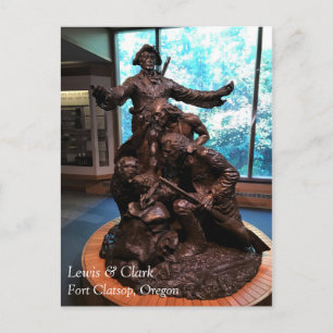 Postal Estatua de Lewis & Clark, Fort Clatsop, Oregón