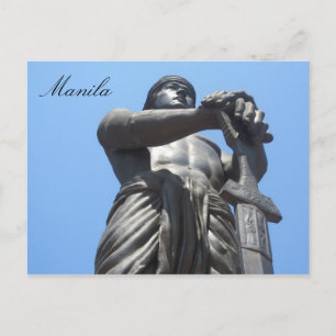 Postal estatua de libertad manila