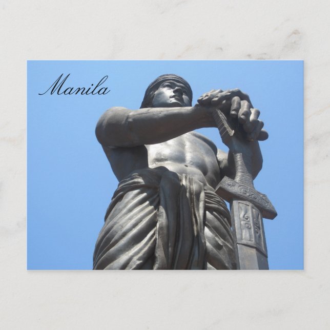 Postal estatua de libertad manila (Anverso)