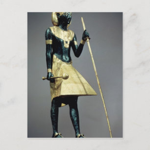 Postal Estatua de Lifesize del rey