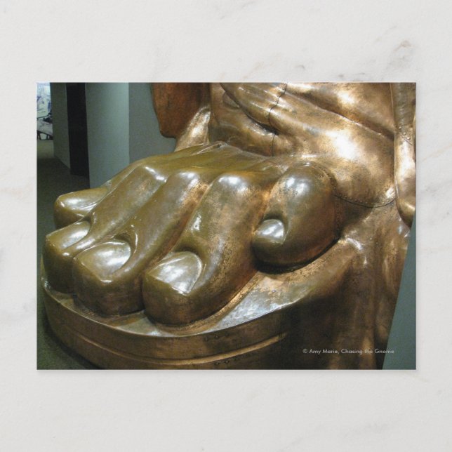 Postal Estatua de los dedos de la libertad (Anverso)