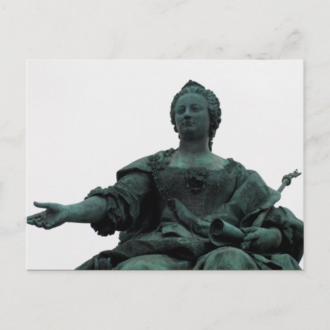 Postal Estatua De María Teresia (Anverso)