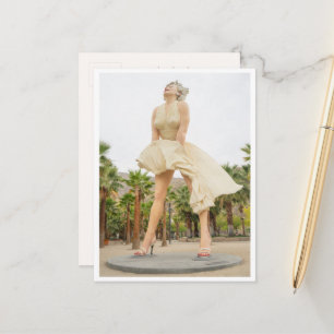 Postal Estatua de Marilyn Monroe Palm Springs Retro
