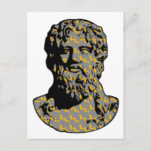 Postal Estatua de mármol de Zeus