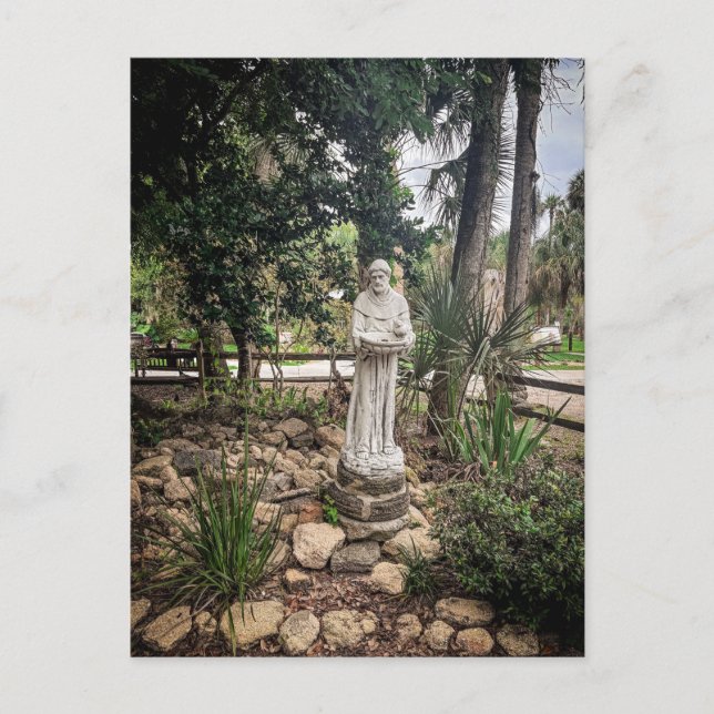 Postal Estatua de Monje (Anverso)