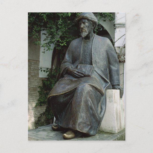 Postal Estatua de Moses Maimonides (Anverso)