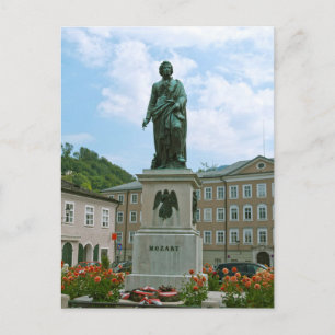 Postal Estatua de Mozart en Salzburg