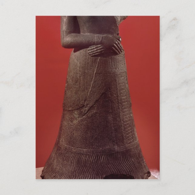 Postal Estatua de Napirasu, esposa del Rey Elamita (Anverso)