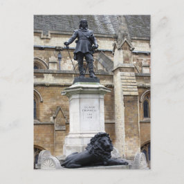 Postal Estatua de Oliver Cromwell - Londres - Postcard