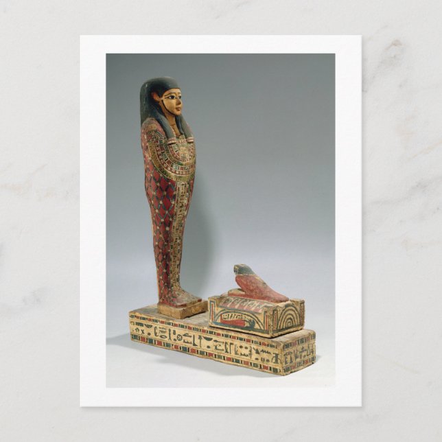 Postal Estatua de Osiris de Iahmes (madera pintada) (Anverso)