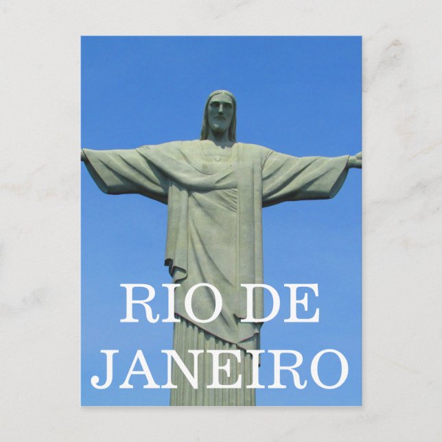 Postal estatua de rio christ (Anverso)