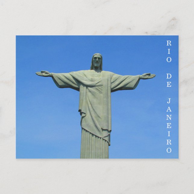 Postal estatua de rio redeemer (Anverso)