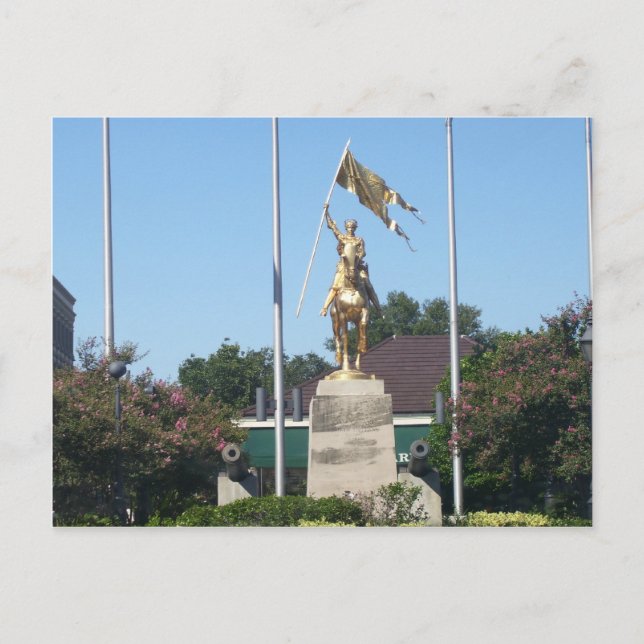 Postal Estatua de San Juana de Arco (Anverso)
